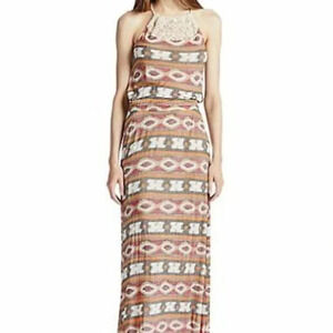 NWT Lucky Brand Womens Halter Maxi Dress Size M L